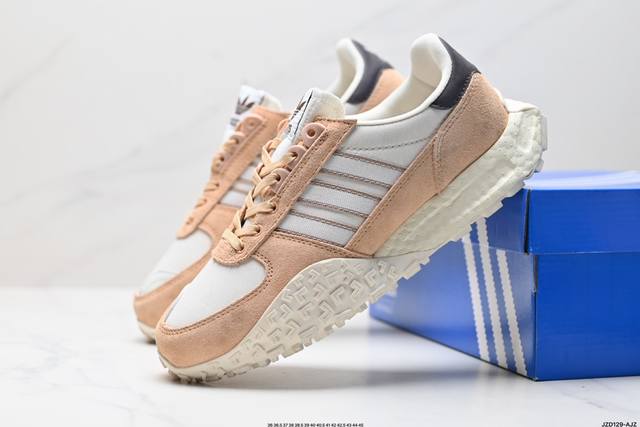 公司级Adidas Retropy E5 W.R.P 织物 运动舒适 减震防滑耐磨轻便 阿迪达斯 低帮 运动休闲鞋 以70年代经典跑步鞋为灵感 新鲜演绎复古造型