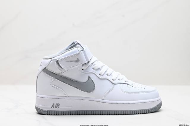 公司级Nike Air Force 1 Mid 07 原楦头原纸板 打造纯正中帮空军版型 专注外贸渠道 全掌内置蜂窝气垫 原盒配件 原厂中底钢印、拉帮完美 官方