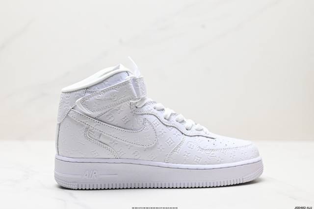 公司级Nike Air Force 1 Mid 07 原楦头原纸板 打造纯正中帮空军版型 专注外贸渠道 全掌内置蜂窝气垫 原盒配件 原厂中底钢印、拉帮完美 官方