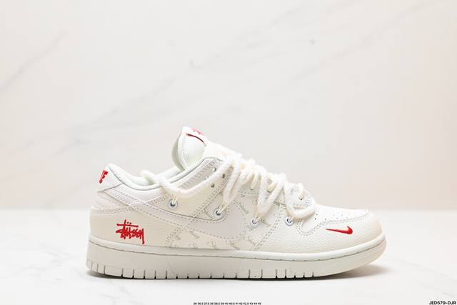 公司级耐克NIKE DUNK LOW RETRO 扣篮系列 解构抽绳复古低帮休闲运动滑板板鞋 采用脚感柔软舒适ZoomAir气垫 有效吸收滑板等极限运动在落地时