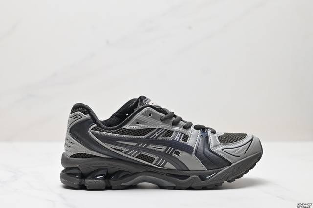 公司级Asics Gel-Kayano 14 公司级版本 银灰绿 亚瑟士运动休闲透气专业跑鞋 采用工程弹性双层再生针织密度鞋面材质 后跟3D可视GEL缓震乳胶物