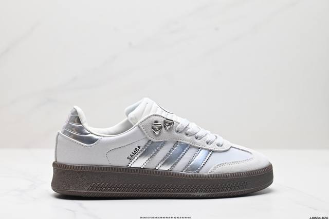 公司级阿迪达斯三叶草Adidas Originals Samba XLG 桑巴舞系列绅士德训足球风百搭低帮休闲运动板鞋 货号:JP5667 尺码:36 36.5