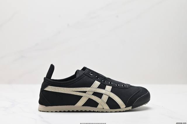 公司级Onitsuka Tiger鬼冢虎 Mexico 66 Slip-on 一脚蹬低帮夏季透气运动休闲鞋 货号:1183B782-001 尺码:36 37 3