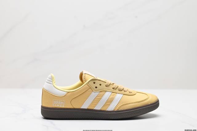 真标阿迪达斯三叶草Adidas Originals Samba OG 桑巴舞系列绅士德训足球风百搭低帮休闲运动板鞋 货号:IG1025 尺码:35.5 36 3