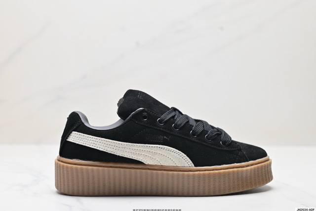 公司级PUMA Creeper Phatty Nubuck舒适简约 耐磨透气低帮 板鞋 货号:399866 01 尺码:36 37 37.5 38 38.5 3