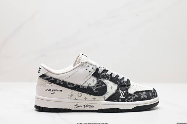 公司级耐克NIKE DUNK LOW RETRO 扣篮系列低帮休闲运动滑板板鞋 电绣工艺 皮料切割干净无任何毛边 细节完美 货号:DQ1098-376 尺码:3