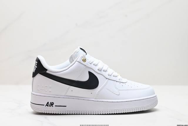 真标耐克Nike AIR FORCE 1‘07 空军一号低帮百搭休闲运动板鞋。柔软、弹性十足的缓震性能和出色的中底设计，横跨复古与现代的外型结合，造就出风靡全球