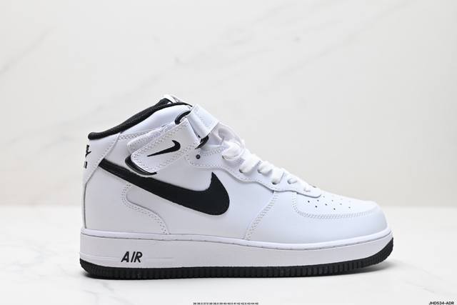 公司级Nike Air Force 1 Mid 07 原楦头原纸板 打造纯正中帮空军版型 专注外贸渠道 全掌内置蜂窝气垫 原盒配件 原厂中底钢印、拉帮完美 官方