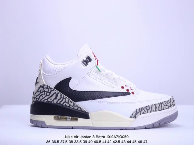 公司级耐克Nike Air Jordan 3 Retro”Knicks“迈克尔 乔丹AJ3代中帮复休闲运动文化篮球鞋 货号:CK9246-136 尺码:36 3