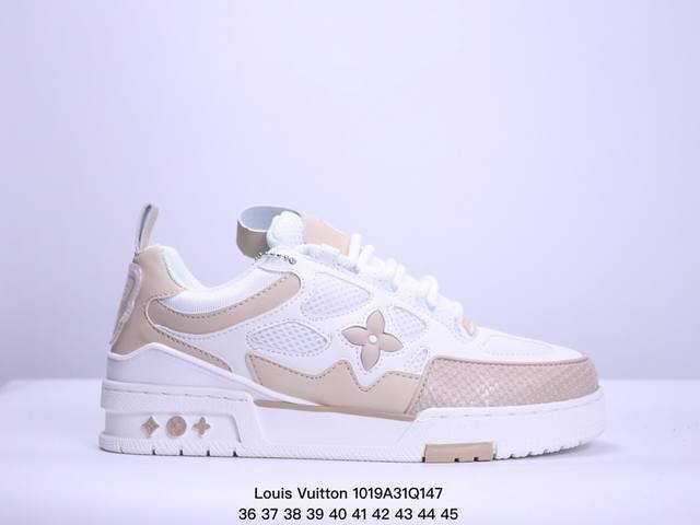 路易威登 Louis Vuitton LV路易威登板鞋 面包鞋 新款 LV Trainer最新配色运动鞋 L家 篮球鞋风格运动鞋 该鞋由艺术总监 VIRGIL