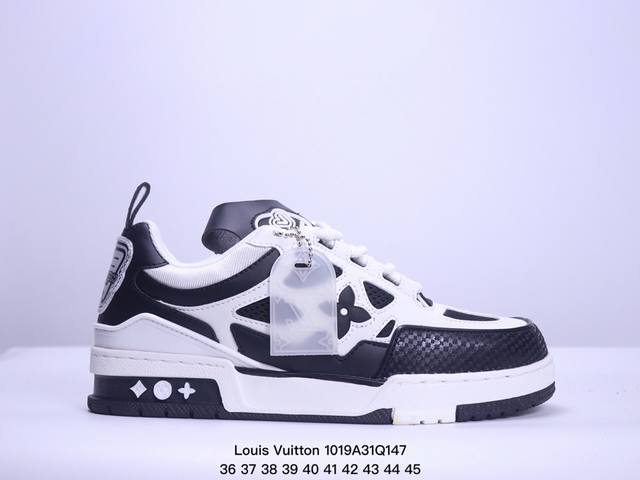 路易威登 Louis Vuitton LV路易威登板鞋 面包鞋 新款 LV Trainer最新配色运动鞋 L家 篮球鞋风格运动鞋 该鞋由艺术总监 VIRGIL