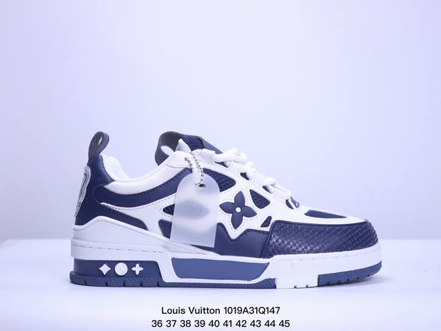 路易威登 Louis Vuitton LV路易威登板鞋 面包鞋 新款 LV Trainer最新配色运动鞋 L家 篮球鞋风格运动鞋 该鞋由艺术总监 VIRGIL