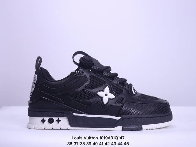 路易威登 Louis Vuitton LV路易威登板鞋 面包鞋 新款 LV Trainer最新配色运动鞋 L家 篮球鞋风格运动鞋 该鞋由艺术总监 VIRGIL