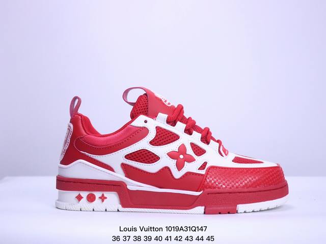 路易威登 Louis Vuitton LV路易威登板鞋 面包鞋 新款 LV Trainer最新配色运动鞋 L家 篮球鞋风格运动鞋 该鞋由艺术总监 VIRGIL