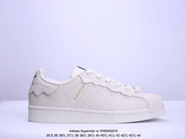 Adidas Superstar w 阿迪达斯三叶草贝壳头板鞋 牛皮材质 真标带半码 Size:35.5-44码 XM1019Q513