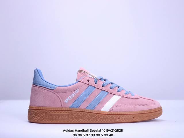 Adidas Handball Spezial 复古单品 阿迪达斯经典款复古休闲板鞋 #原厂原档案开发出品 皮料切割干净无任何毛边 鞋型细节完美 超高清洁度 货