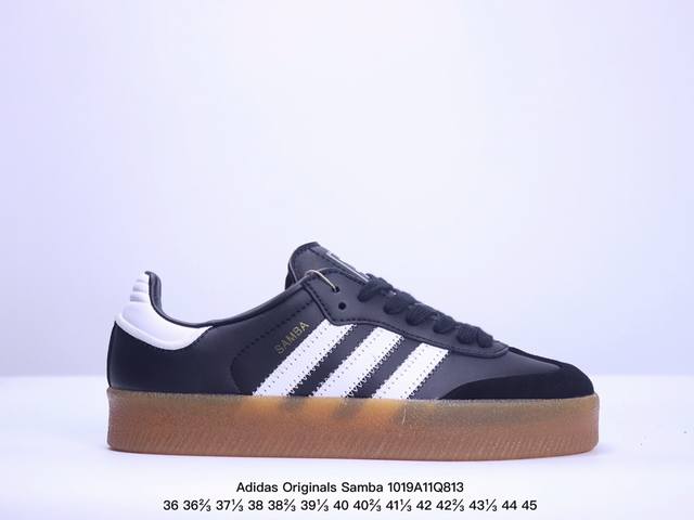 公司级Adidas Originals Samba 厚底休闲德训 adidas Originals Samba 诞生于上世纪 50 年代，最早从传奇的室内足球鞋