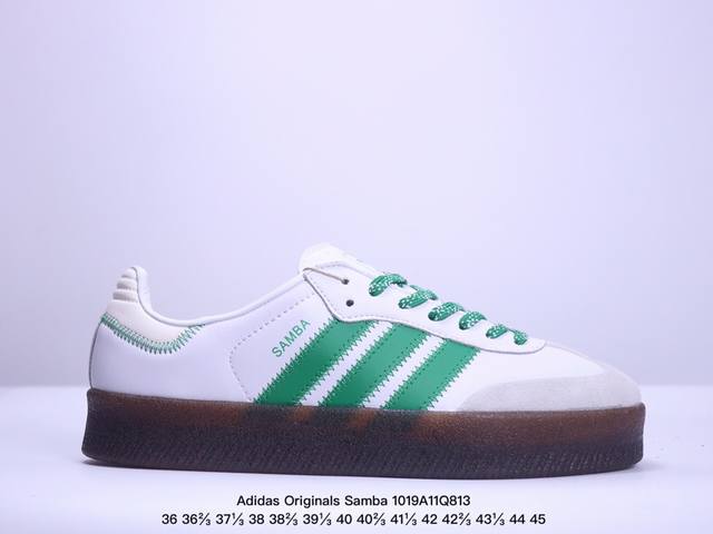 公司级Adidas Originals Samba 厚底休闲德训 adidas Originals Samba 诞生于上世纪 50 年代，最早从传奇的室内足球鞋