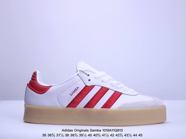 公司级Adidas Originals Samba 厚底休闲德训 adidas Originals Samba 诞生于上世纪 50 年代，最早从传奇的室内足球鞋