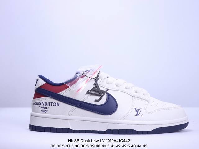 Nk SB Dunk Low LV联名-深蓝牛仔 周年高端定制 低帮休闲板鞋 XP3802-335 #定制鞋盒 大厂纯原品质出货 超高清洁度 皮料切割干净无任何