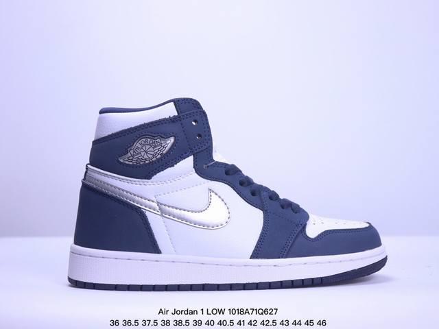 乔丹一代 AIR JORDAN 1 乔1 LV联名低帮AJ1倒勾系列 运动鞋复古休闲篮球鞋 提高了与足部的贴合度，给人不一样的穿着体验。鞋底的平稳支撑，让你在运