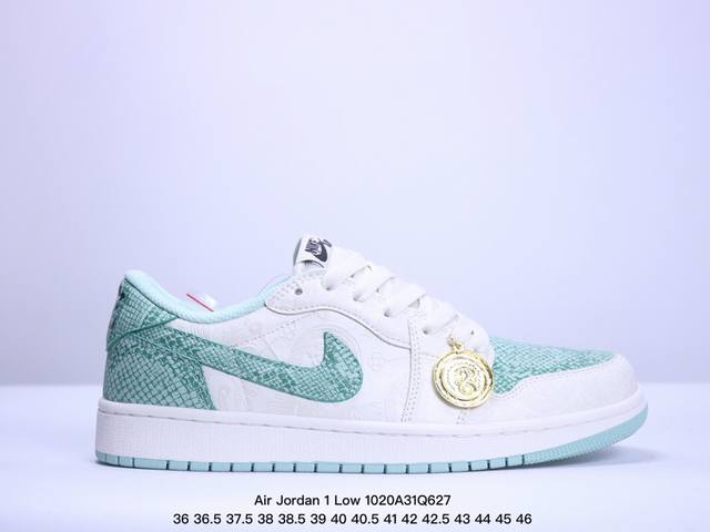 乔1Jordan Air Jordan 1 Low OG 蛇年 时尚百搭 防滑耐磨 低帮 复古篮球鞋 XM1020Q627