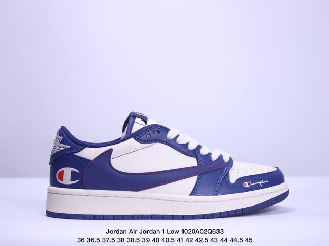 海外爆款限量发售！公司级 Travis Scott x Fragment Design x Jordan Air Jordan 1 Low OG SP “冠军联