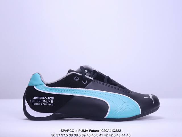 公司级SPARCO × PUMA Future 皮革牛皮织物 圆头系带 耐磨低帮 生活休闲鞋 货号:307936 02 尺码:36 37 37.5 38 38.