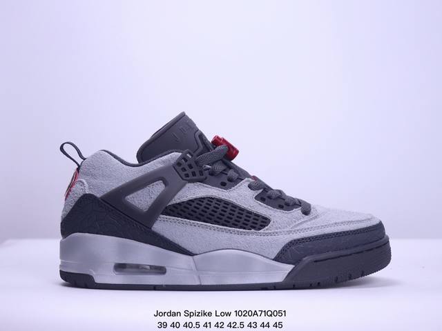 Jordan Spizike Low Bred AJ 乔丹合体元素 黑红配色 文化休闲板鞋 FQ1759-106 #整双鞋在 Air Jordan 5 Low