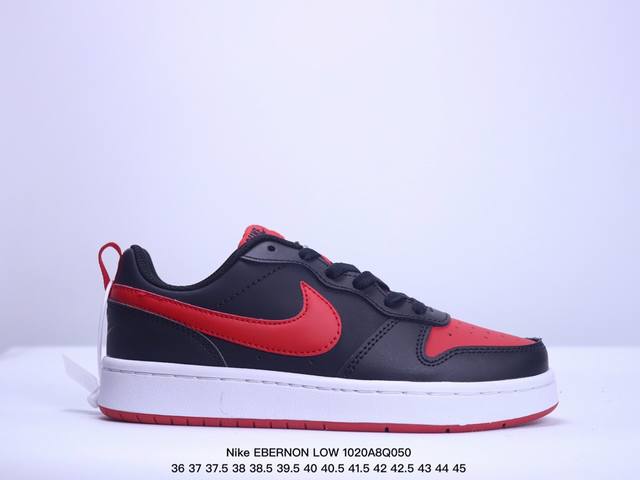 公司级耐克Nike EBERNON LOW PREM 休闲运动板鞋 低帮百搭透气休闲运动板鞋，经典耐用的设计，兼顾舒适脚感和出众风范，演绎匠心之作。结构性的支撑