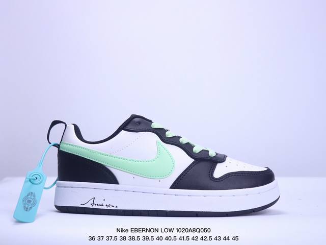 公司级耐克Nike EBERNON LOW PREM 休闲运动板鞋 低帮百搭透气休闲运动板鞋，经典耐用的设计，兼顾舒适脚感和出众风范，演绎匠心之作。结构性的支撑