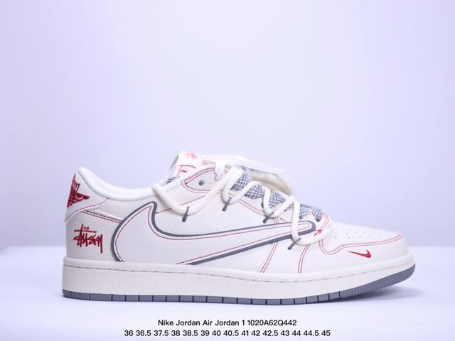 海外爆款限量发售！公司级 Travis Scott x Fragment Design x Jordan Air Jordan 1 Low OG SP “斯图西