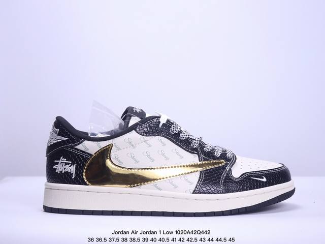 海外爆款限量发售！公司级 Travis Scott x Fragment Design x Jordan Air Jordan 1 Low OG SP “斯图西