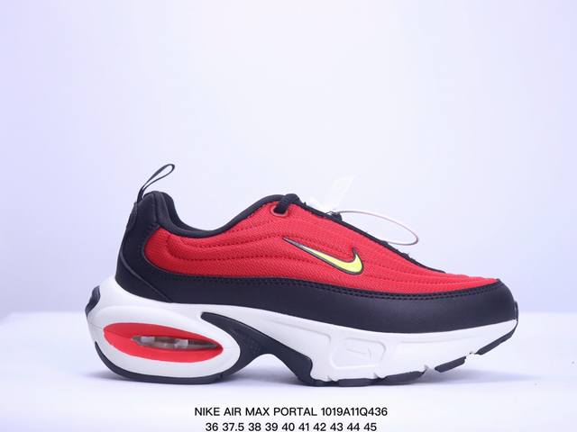 耐克 NIKE AIR MAX PORTAL 休闲厚底增高气垫老爹运动鞋 2024新款鞋型 Nike Air Max Portal 跟高5公分左右 是NIKE