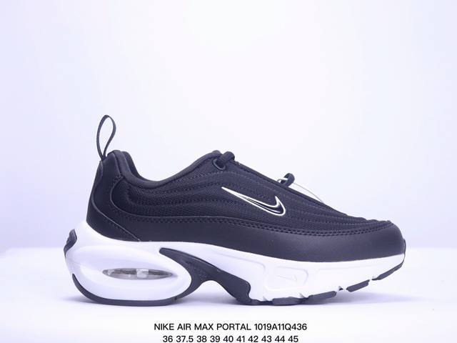 耐克 NIKE AIR MAX PORTAL 休闲厚底增高气垫老爹运动鞋 2024新款鞋型 Nike Air Max Portal 跟高5公分左右 是NIKE