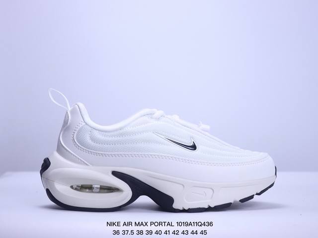 耐克 NIKE AIR MAX PORTAL 休闲厚底增高气垫老爹运动鞋 2024新款鞋型 Nike Air Max Portal 跟高5公分左右 是NIKE