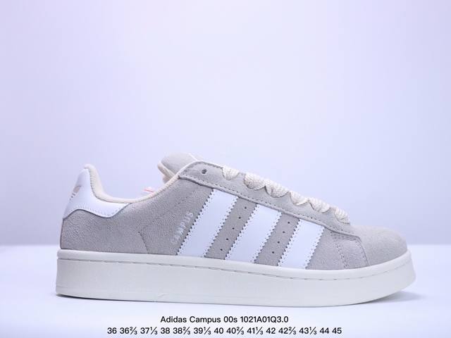 公司级Adidas Originals Campus 00s 学院系列 面包风经典复古低帮百搭休闲运动板鞋 尺码:36 36.5 37 38 38.5 39 4