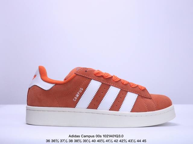 公司级Adidas Originals Campus 00s 学院系列 面包风经典复古低帮百搭休闲运动板鞋 尺码:36 36.5 37 38 38.5 39 4