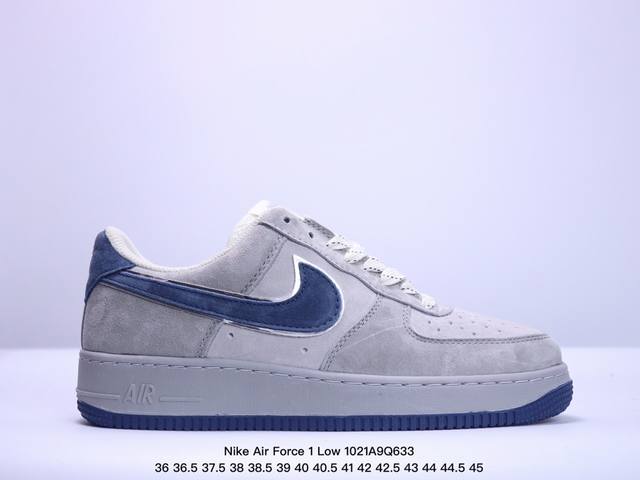 Nike Air Force 1 Low ’苹果灰 麂皮 空军一号低帮休闲板鞋 原厂麂皮 原楦原纸板 纯正版型 高清洁度 内置全掌气垫 货号：DJ3966-13