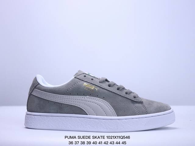 彪马PUMA SUEDE SKATE 低帮复古轻便透气防滑减震休闲鞋 时尚男女士板鞋潮运动鞋 货号：352634 尺码: 36-44 XM102 46