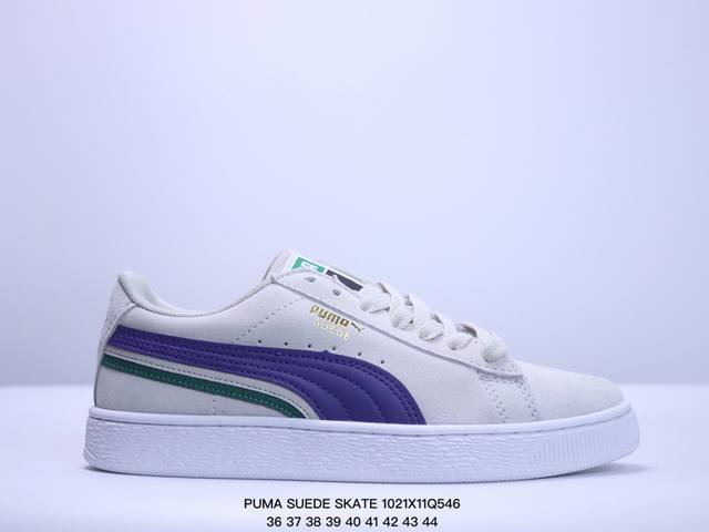 彪马PUMA SUEDE SKATE 低帮复古轻便透气防滑减震休闲鞋 时尚男女士板鞋潮运动鞋 货号：352634 尺码: 36-44 XM102 46