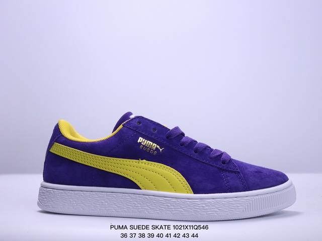 彪马PUMA SUEDE SKATE 低帮复古轻便透气防滑减震休闲鞋 时尚男女士板鞋潮运动鞋 货号：352634 尺码: 36-44 XM102 46