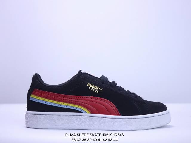 彪马PUMA SUEDE SKATE 低帮复古轻便透气防滑减震休闲鞋 时尚男女士板鞋潮运动鞋 货号：352634 尺码: 36-44 XM102 46