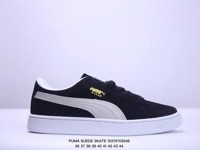 彪马PUMA SUEDE SKATE 低帮复古轻便透气防滑减震休闲鞋 时尚男女士板鞋潮运动鞋 货号：352634 尺码: 36-44 XM102 46