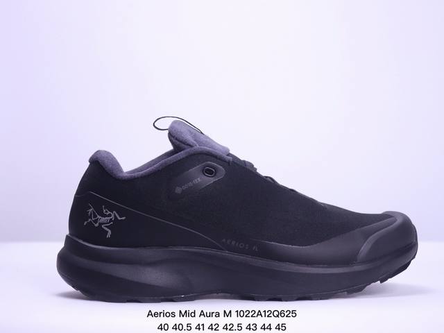 Arcteryx Aerios Mid Aura M 始祖鸟高帮休闲徒步鞋 速干织物材质运动鞋 公司级 真标带半码 Size:40-45码 XM1022Q625