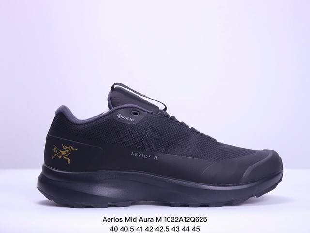 Arcteryx Aerios Mid Aura M 始祖鸟高帮休闲徒步鞋 速干织物材质运动鞋 公司级 真标带半码 Size:40-45码 XM1022Q625