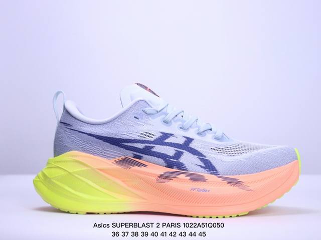 公司级Asics SUPERBLAST 2 PARIS 舒适柔软 网布防滑耐磨 低帮 训练跑步鞋 货号:1013A142-500 尺码:36-45 XM1022