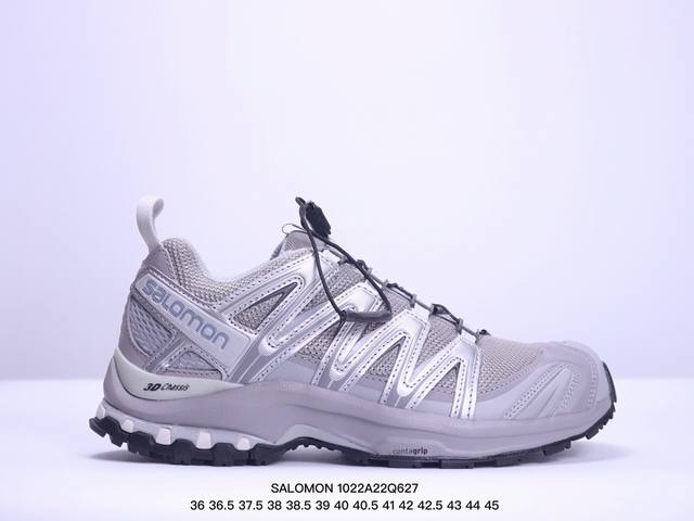 SALOMON萨洛蒙 XA Pro 3D ADV 户外运动 网布减震防滑包裹性支撑 低帮 休闲跑步鞋 XM1022Q627