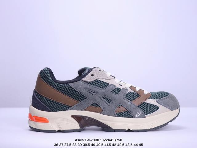 Asics Gel-1 亚瑟士运动跑步鞋 1A256-113 尺码：35～45 环保太空合成革配合透气网眼布鞋面材质 中底3D可视GEL缓震胶效果 升级EVA全