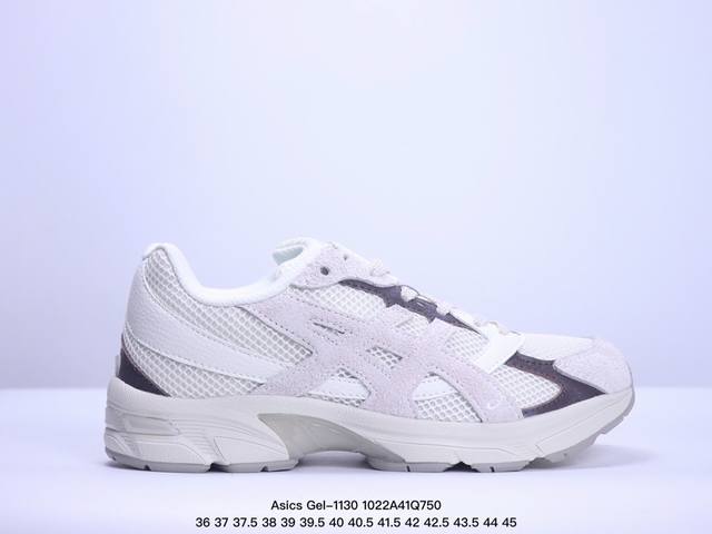 Asics Gel-1 亚瑟士运动跑步鞋 1A256-113 尺码：35～45 环保太空合成革配合透气网眼布鞋面材质 中底3D可视GEL缓震胶效果 升级EVA全